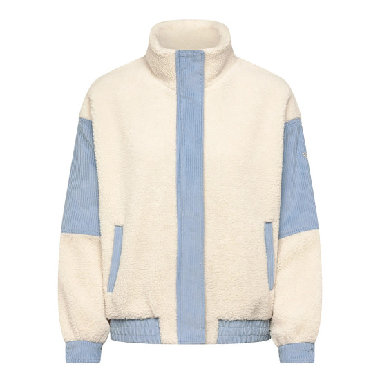 Roxy Γυναικείο μπουφάν Wrap It Up Cord - Sherpa Oversized Jacket With Corduroy Block